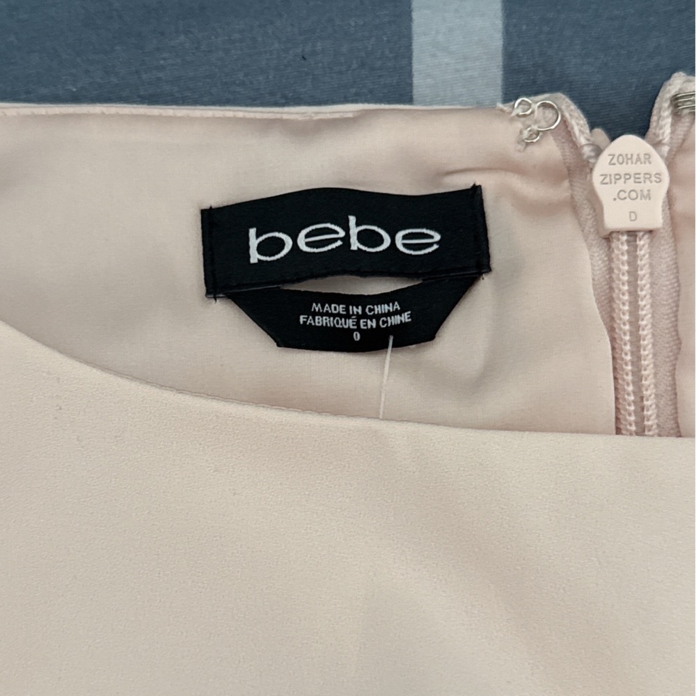 Bebe Soft Pink Ruffle Mini Dress - Picture 3 of 7